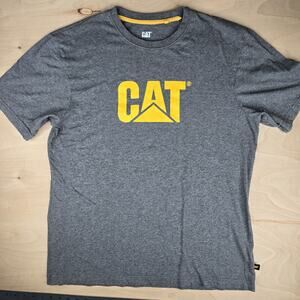 CAT Caterpillar Men's Relaxed Fit T Shirt, Color Gray, Size Large L